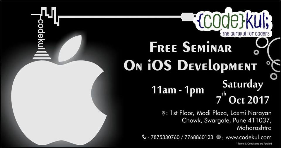 Free iOS App Development Seminar at Codekul