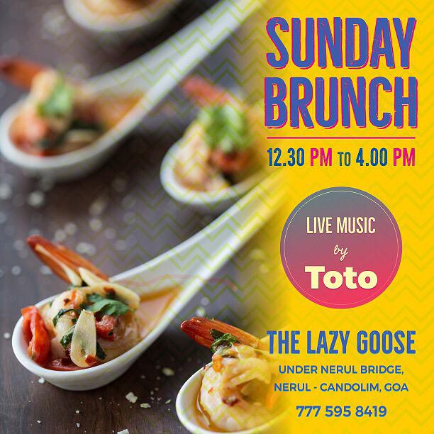 Sunday Brunch at The Lazy Goose 14th January