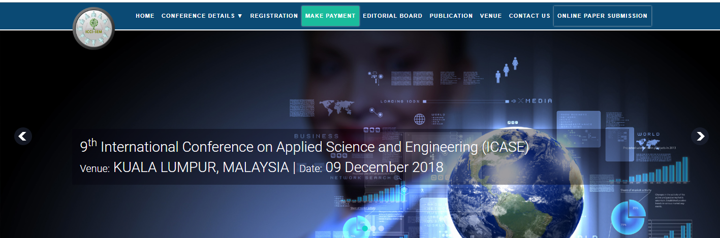 9th International Conference on Applied Science and Engineering (ICASE)