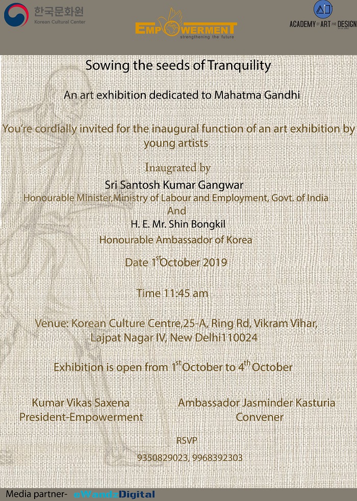 An Art Show Celebrating 150 years of THE MAHATMA