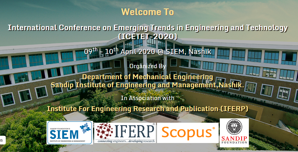 International Conference on Emerging Trends in Engineering and Technology