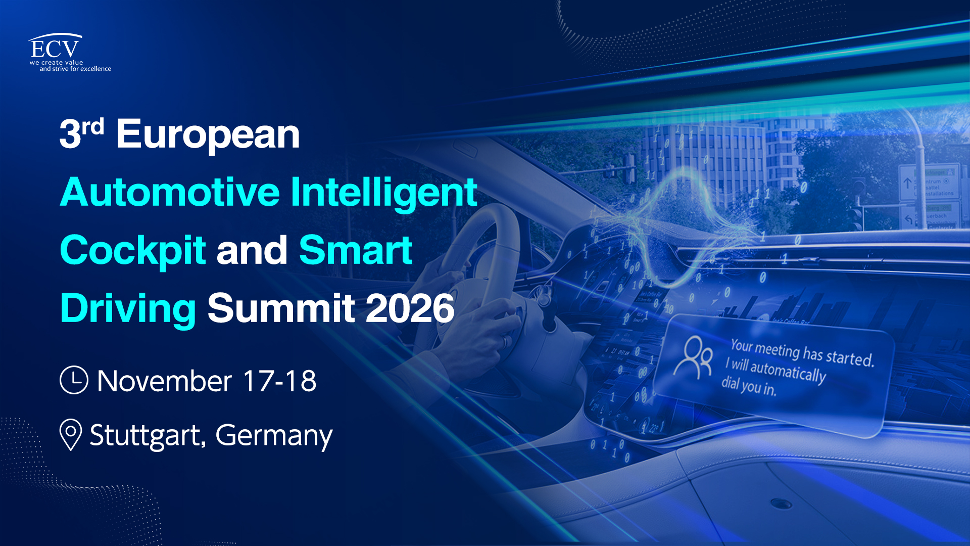 European Automotive Intelligent Cockpit and Smart Driving Summit 2026