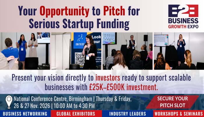 Birmingham Business Growth Expo 2026 | Join Us As  Investment Pitch Fest