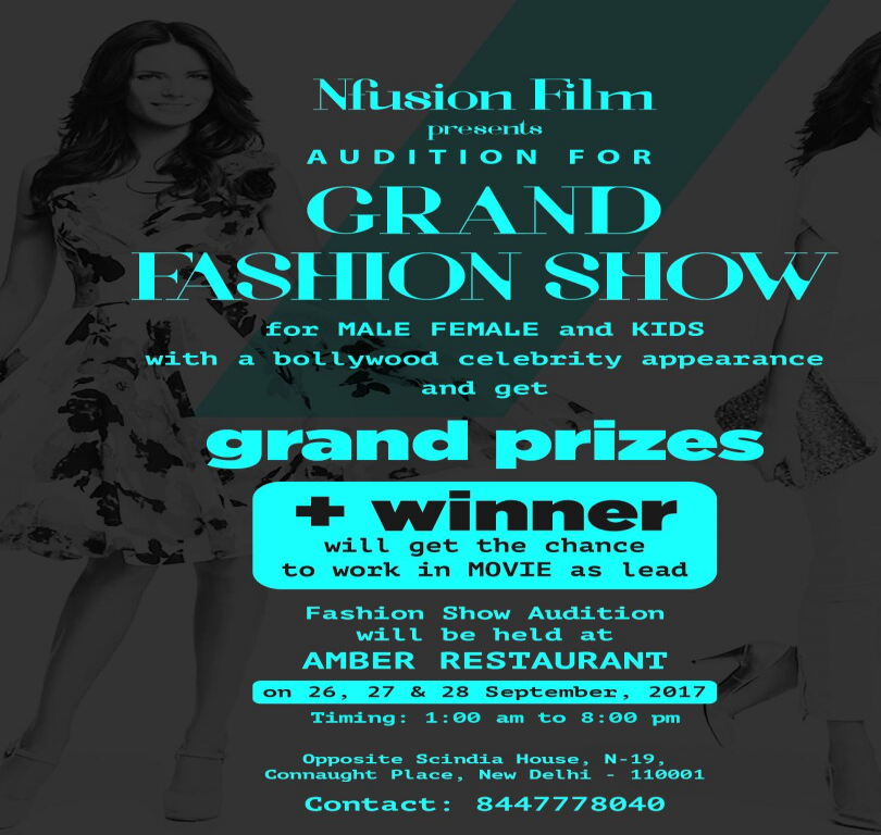 Grand Fashion Show for Male, Female and Kids in Delhi
