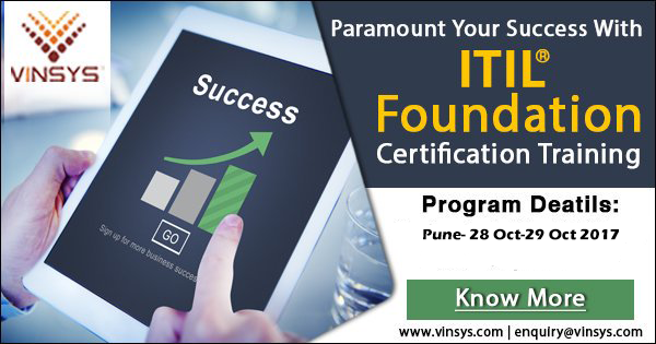 ITIL Foundation Certification Training in Pune, Vinsys