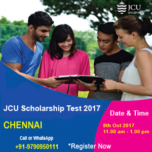 JCU Singapore Merit Scholarship Test 2017