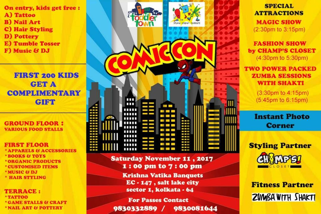 Toddler Town and Stone Paper Scissor hosts Comic Con for Children!!