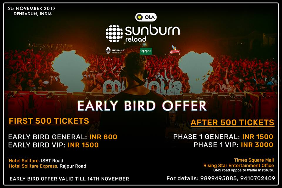 Sunburn Reload Dehradun