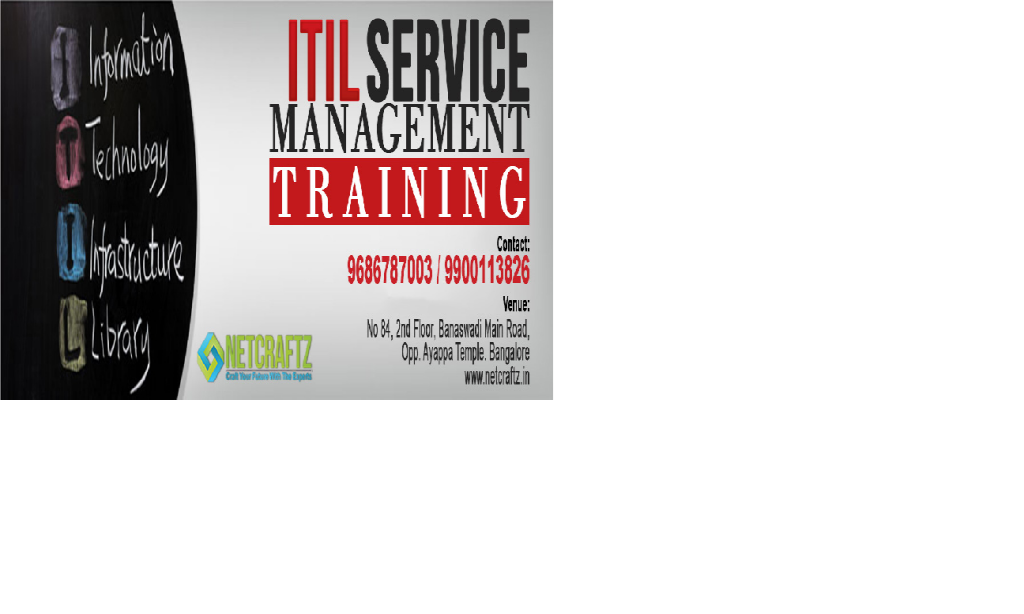 ITIL V3 Foundation Certificate in IT Service Management Training Program