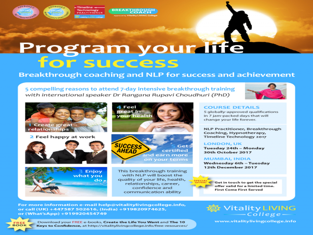 Breakthrough Coaching with NLP (Neuro-linguistic programming) Practitioner, Hypn