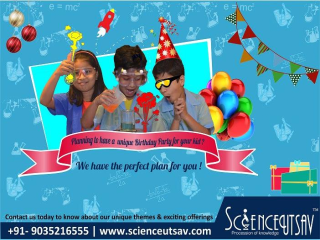 Science themed birthday birthday party