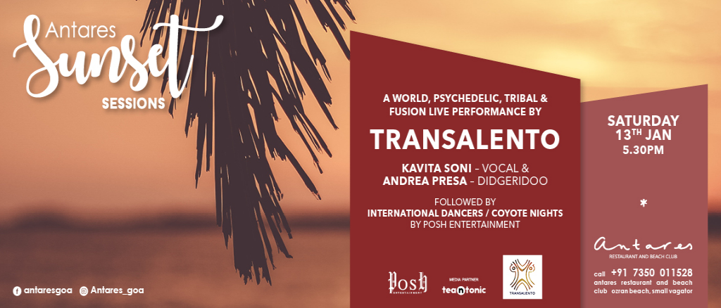 Sunset Sessions @Antares 13th Jan 2018