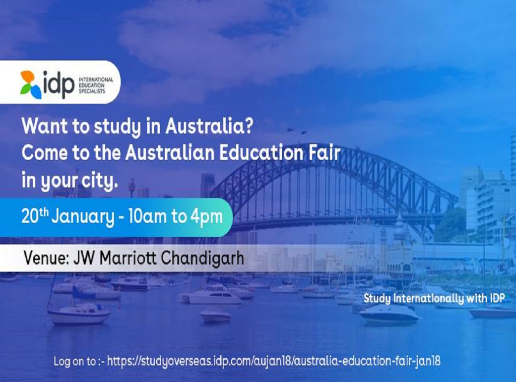 Australian Education Fair 2018 in Chandigarh (20th Jan)- IDP INDIA
