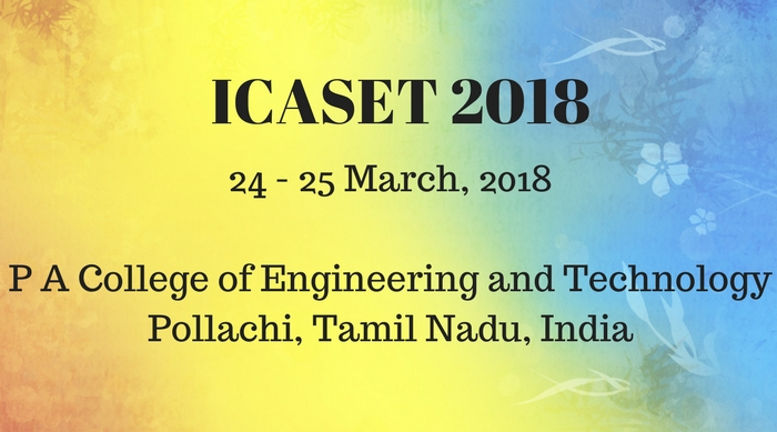 First International Conference on Advances in Science, Engineering and Technolog