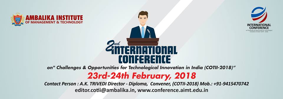 INTERNATIONAL CONFERENCE ON COTII - 2018