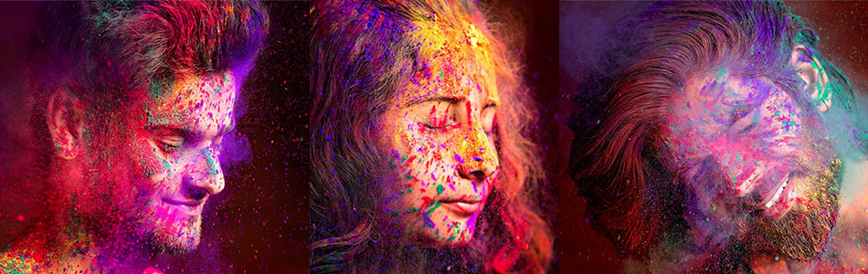 Colourful Pre Holi Photoshoot 2018 by Rishish Pandey