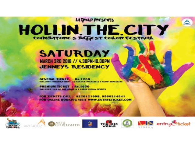 Holi in the City 2K18 | Holi Festival in Coimbatore