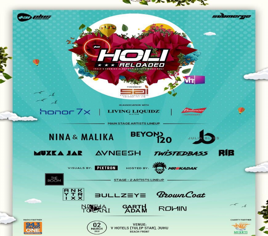 Enjoy India's premier EDM Holi festival with Popular Tomorrowland homeboy DJ Mak