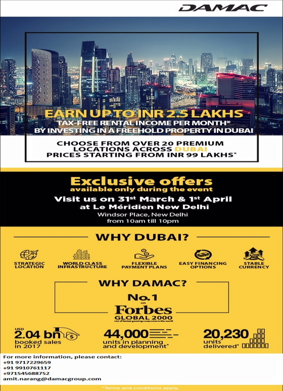 DAMAC Property Show Invest in Freehold Property in Dubai