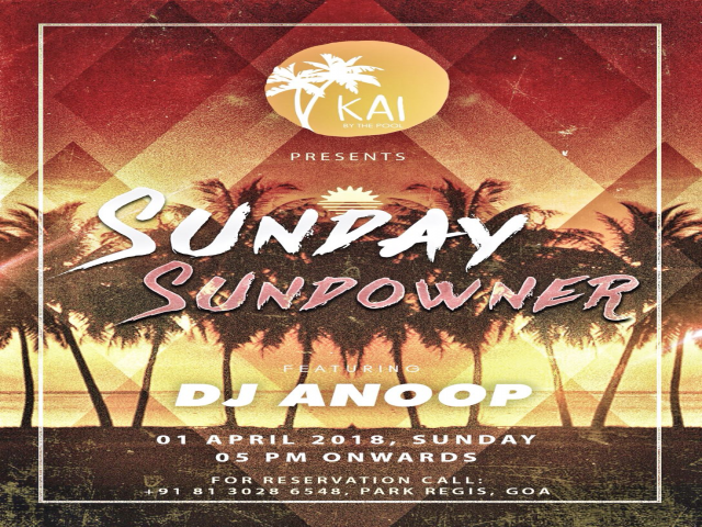 Sunday Sundowner 1st April 2018