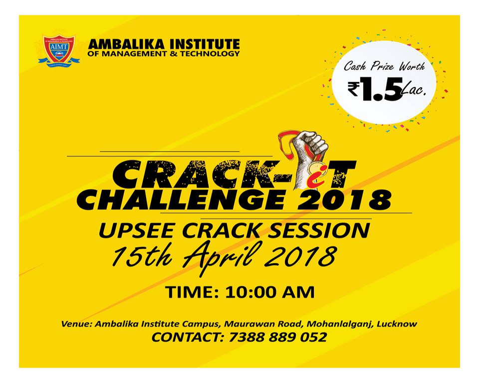 CRACK It Challenge 2018 | Mega UPSEE Crack Session