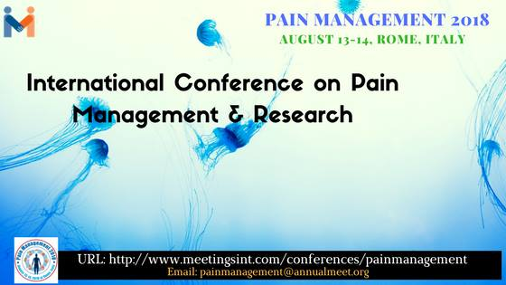 International Conference on Pain Management & Research 2018