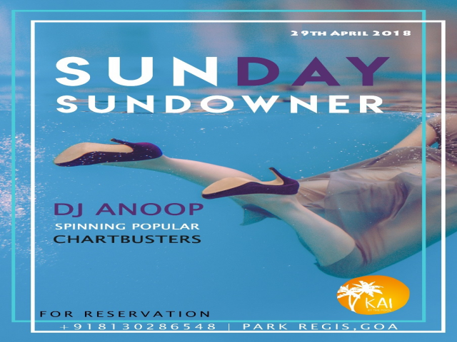 Sunday Sundowner 29th April 2018