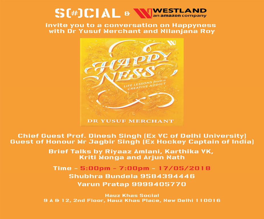 Launching Happyness: A book by Dr. Yusuf Merchant