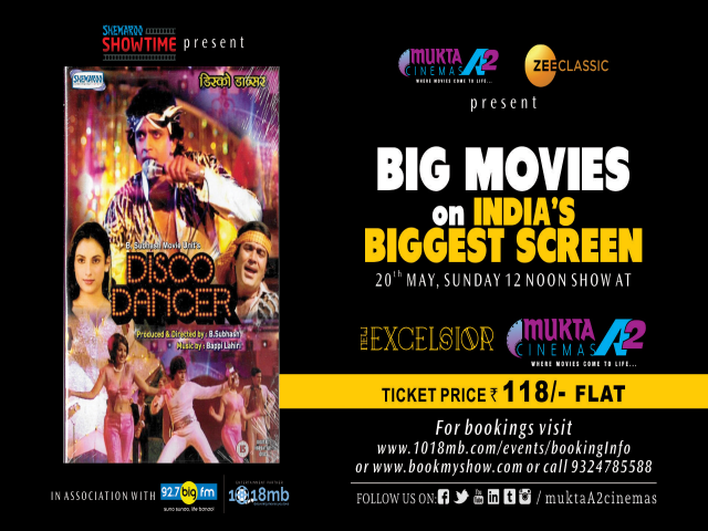 Catch the 80s biggest classic hit Disco Dancer on the big screen