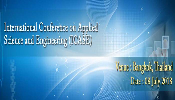 International Conference on Applied Science and Engineering (ICASE) 2018