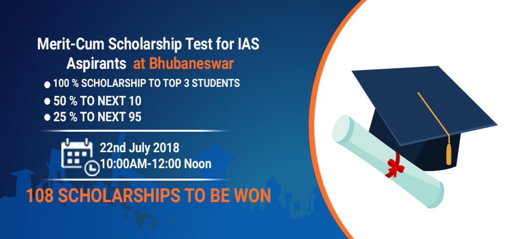 Merit-Cum Scholarship Test for IAS Aspirants at Bhubaneswar