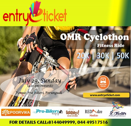 OMR CYCLOTHON IN CHENNAI 2018 | Entryeticket