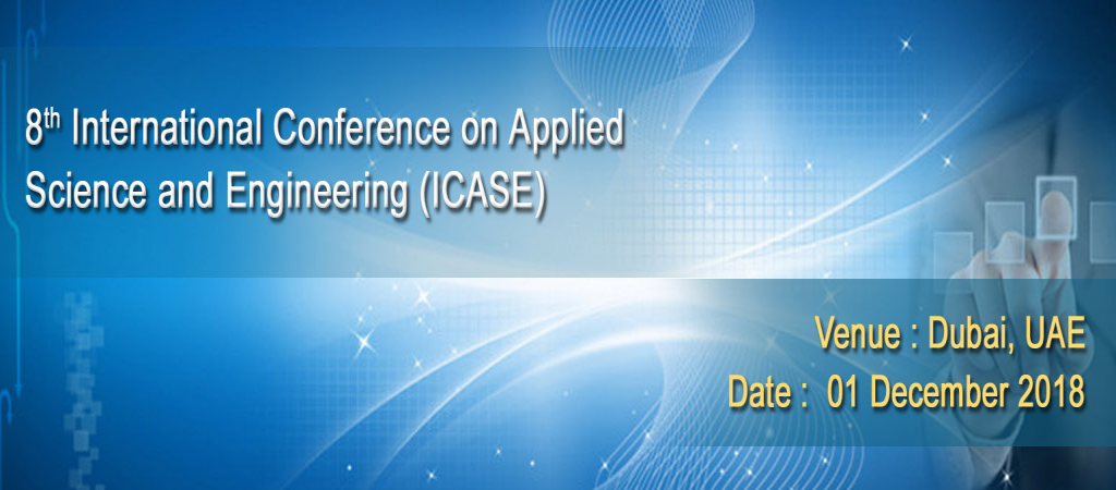 8th International Conference on Applied Science and Engineering (ICASE)
