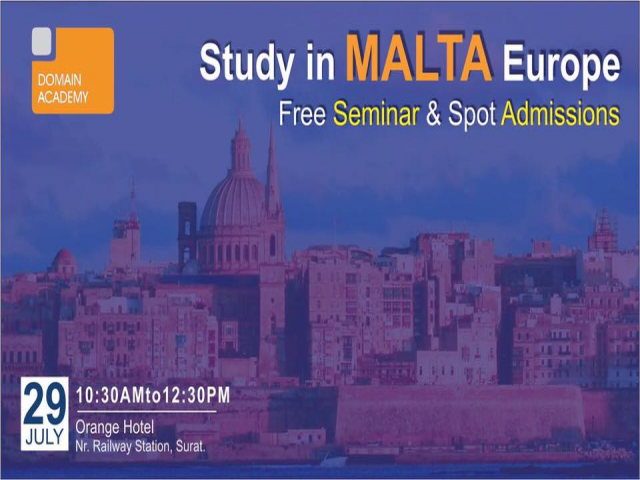 On the Spot Assessment & Admission of Study in Malta (Europe) in Surat Gujarat I