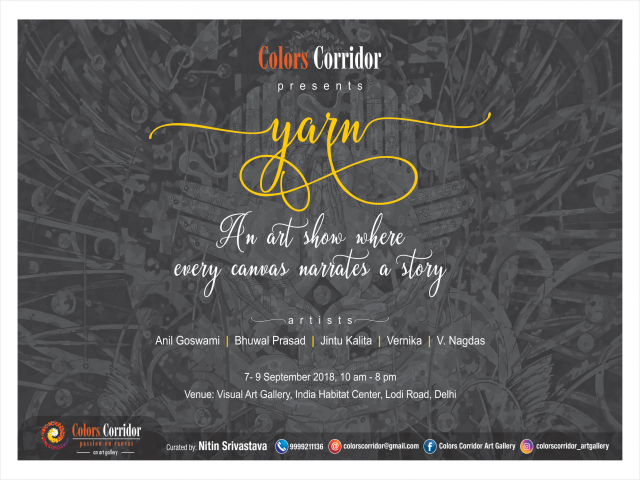 Upcoming Art Exhibition Yarn in Delhi | Colors Corridor Art Gallery