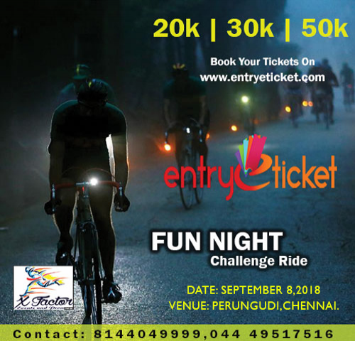 Fun Night - Challenge Ride in Chennai  | Entryeticket