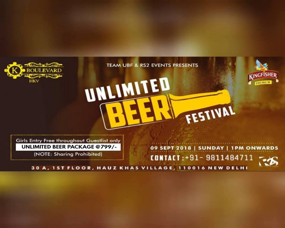 Unlimited BEER Festival | New Delhi, India