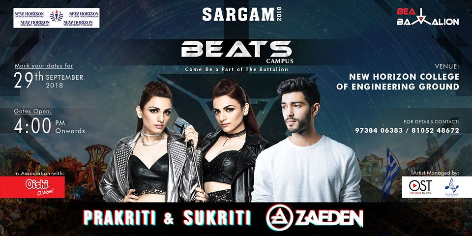 BEATS Campus ft Prakriti & Sukriti Kakar X DJ Zaeden