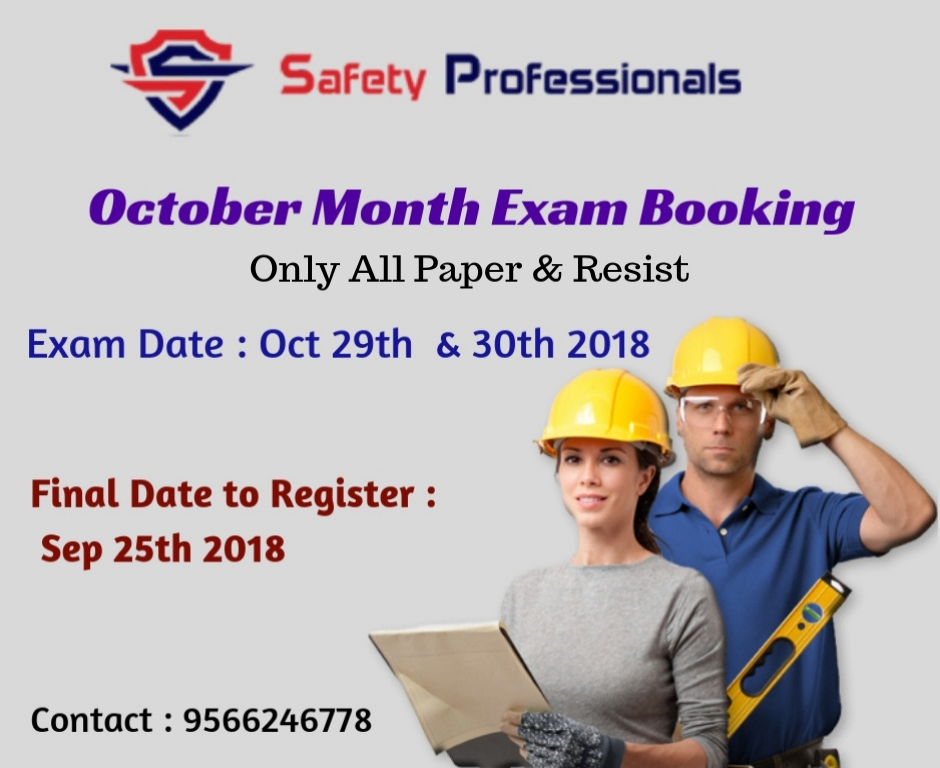 October Month Nebosh Exam Booking