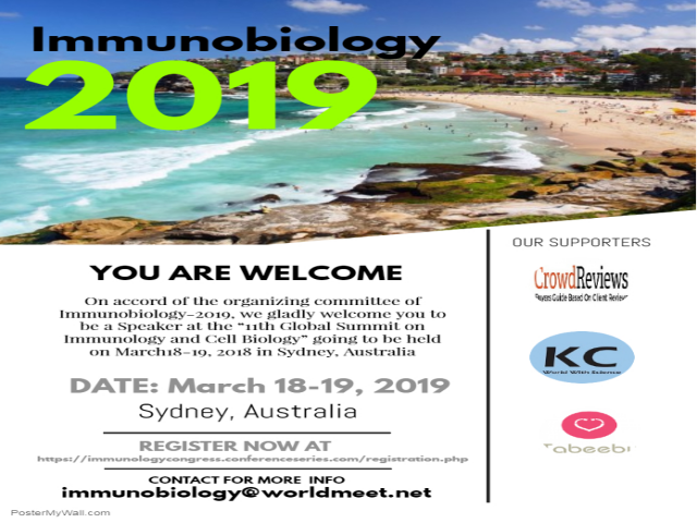 11th Global Summit on Immunology and Cell Biology