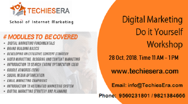 Free Digital Marketing Workshop in Noida at TechiesEra