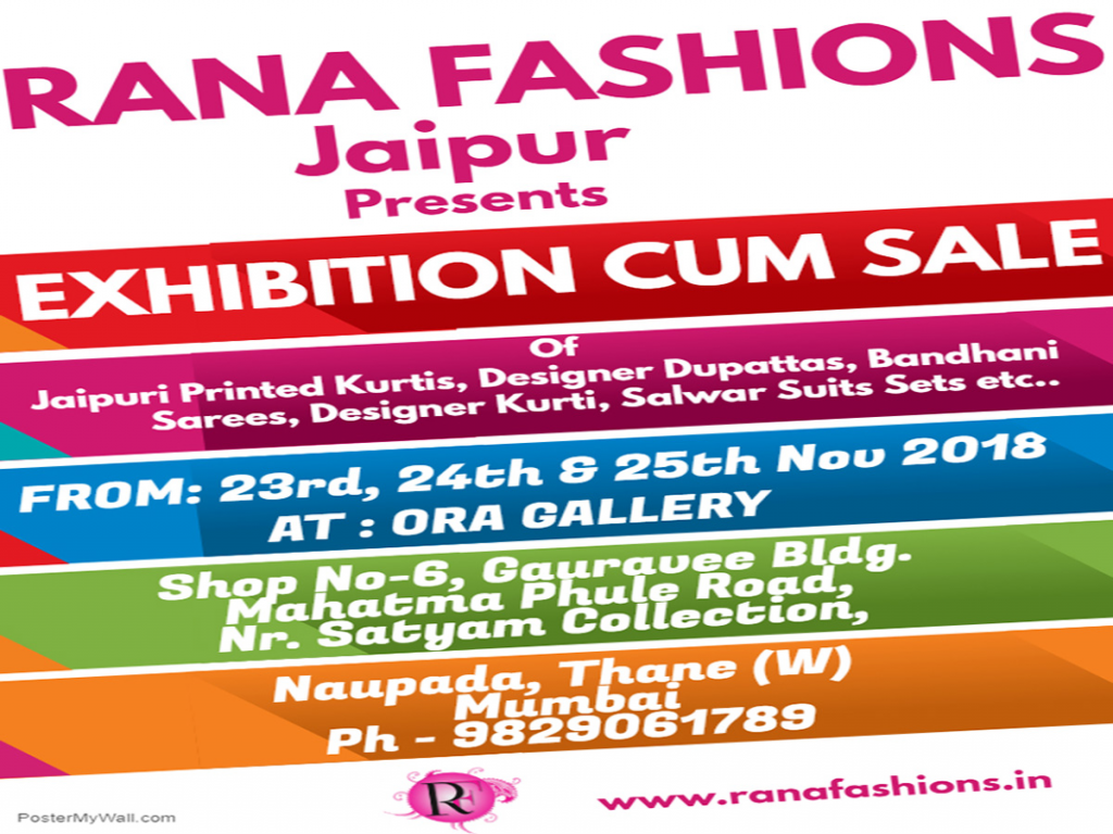 Exhibition Cum Sale By RANA FASHIONS Jaipur