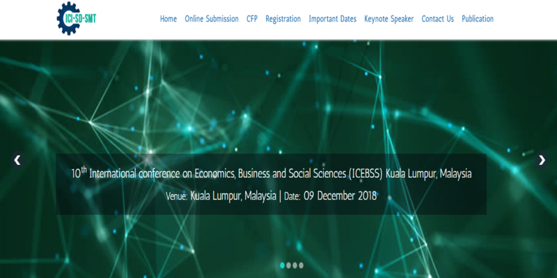 10th International conference on Economics, Business and Social Sciences