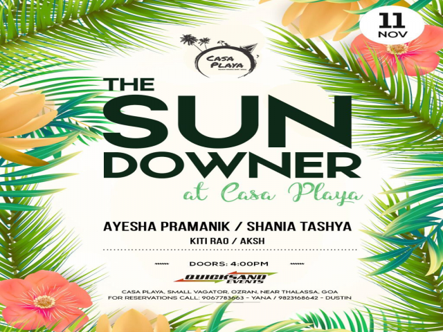 The Sundowner at Casa Playa 11th November 2018