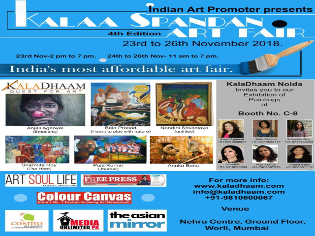 KalaDhaam Noida at Kalaa Spandan Art Fair 2018, Mumbai