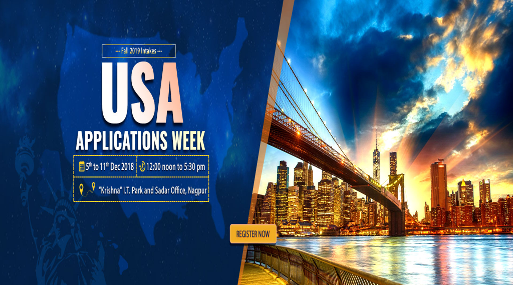 USA Applications Week at Krishna Consultants Nagpur - 5th to 11th Dec 2018