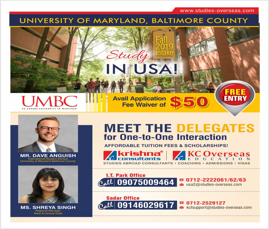 Meet Delegates of UMBC University at Krishna Consultants Nagpur