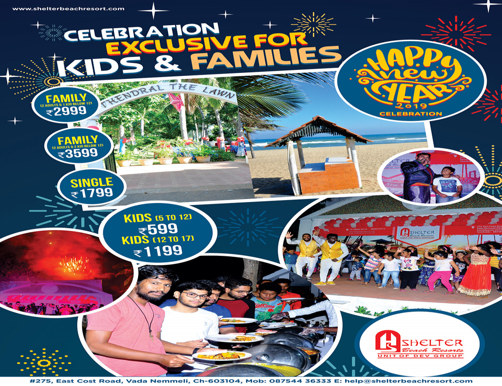 Shelter Beach Resort - Happy New Year 2019 Celebration