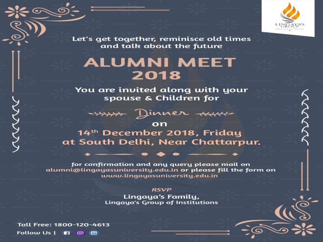 ALUMNI MEET 2018