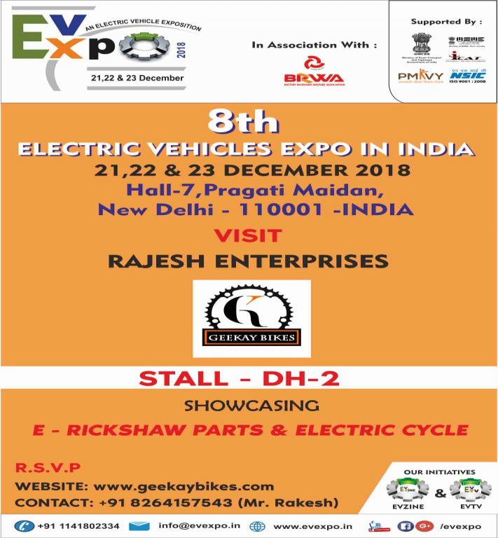 8th Electric Vehicles Expo in India